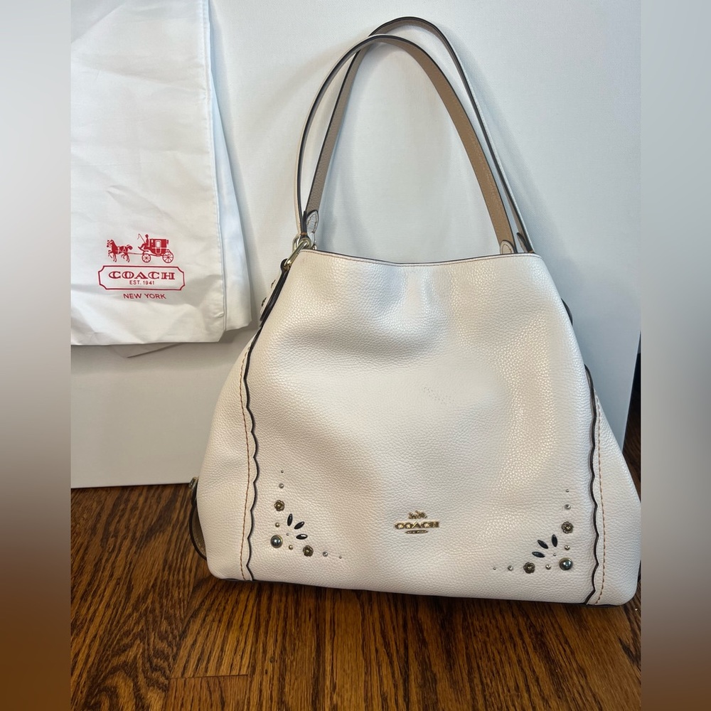 Coach Leather Edie Shoulder Bag